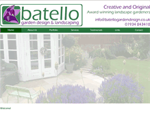 Tablet Screenshot of batellogardendesign.co.uk